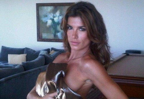 foto della showgirl pubblicata su twitter