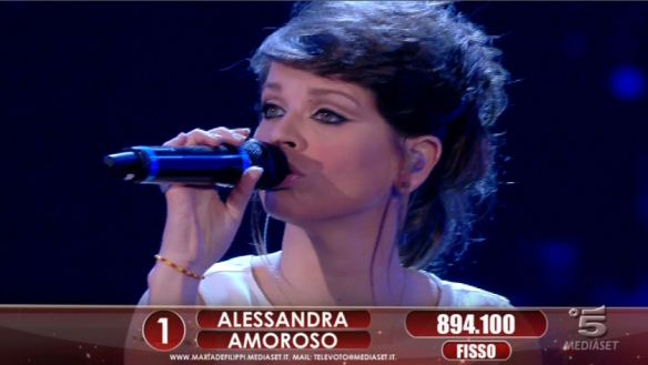 La cantante Alessandra Amoroso