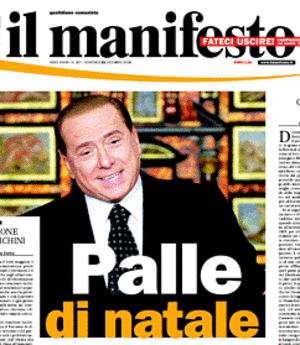 silvio berlusconi il manifesto