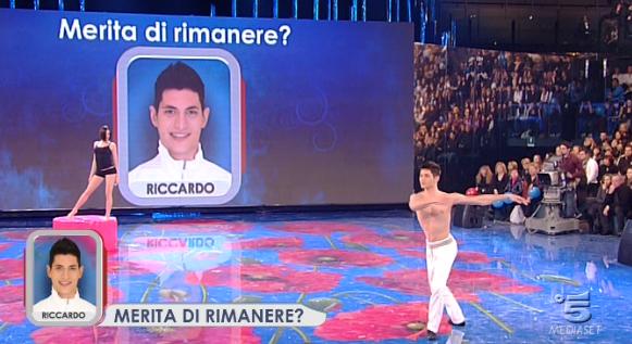 Foto Eliminazione Riccardo Riccio Amici