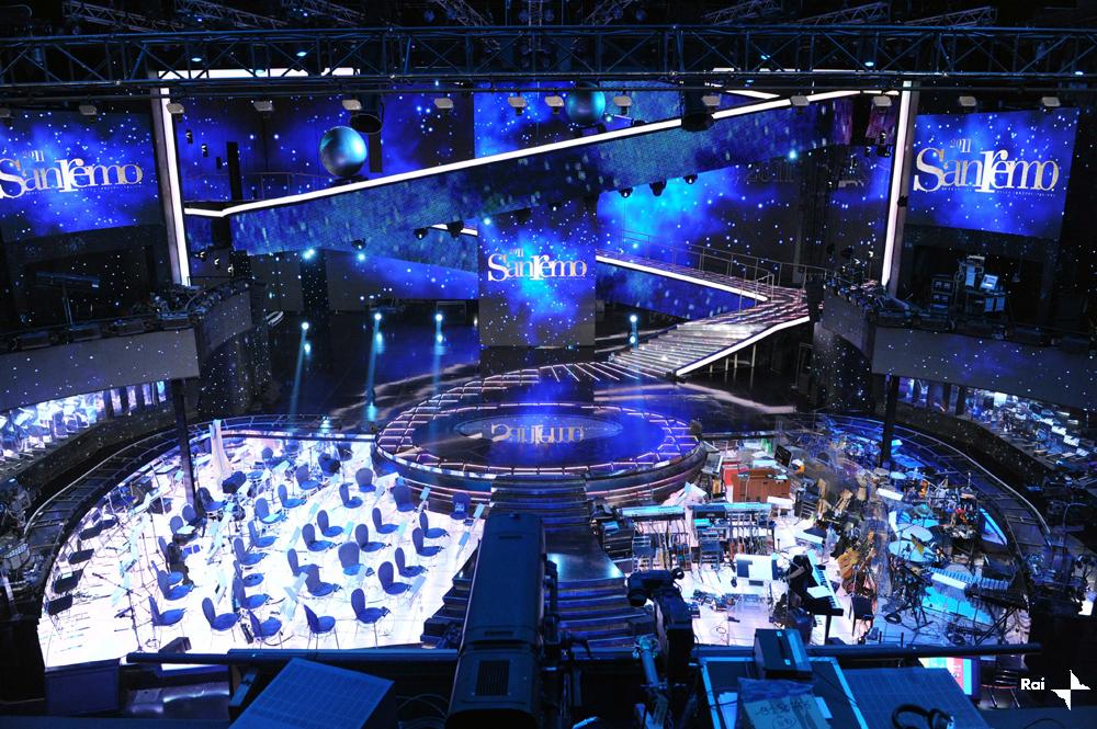 Foto scenografia Sanremo 2011