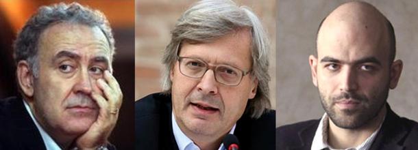 foto-santoro-sgarbi-roberto-saviano