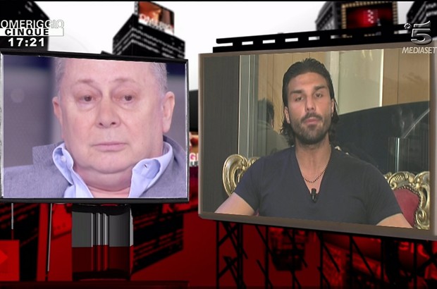 Foto di Giovanni Conversano e Lele Mora a Pomeriggio Cinque