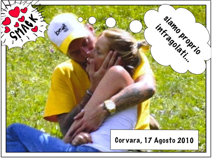 Foto della coppia Alessia Marcuzzi e Francesco Facchinetti