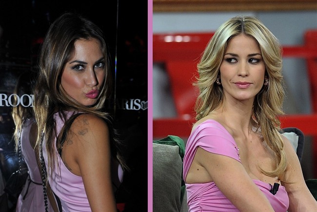 foto delle showgirl Elena Santarelli e Melissa Satta