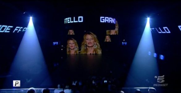 Foto studio GF12 con Alessia Marcuzzi