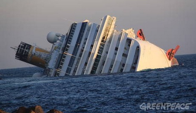 La nave Costa Concordia