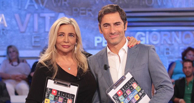 Mara Venier e Marco Liorni in una foto da La vita in diretta