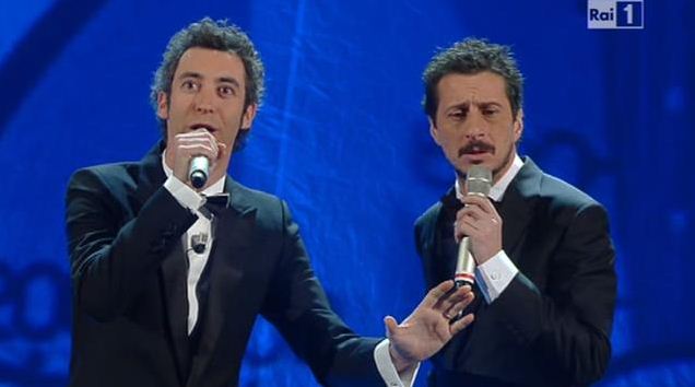 Foto di Luca e Paolo a Sanremo 2012