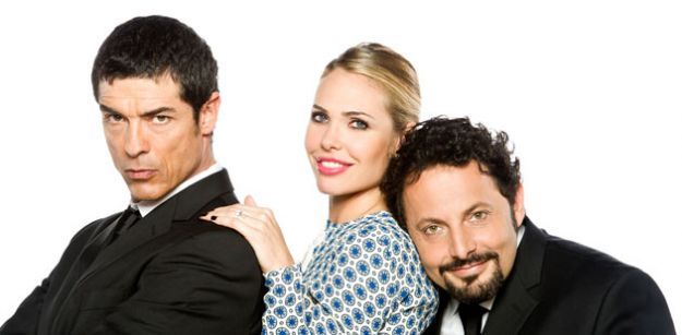 Ilary Blasi con Gassman e Brignano