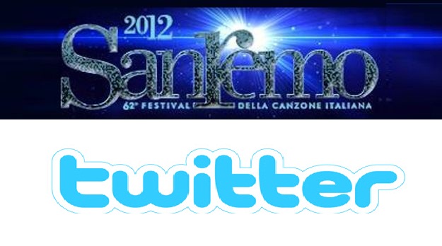 Logo Sanremo 2012 e Twitter