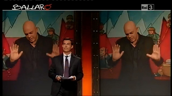 Giovanni Floris e Maurizio Crozza