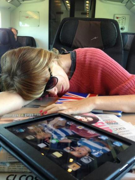 Foto Alessia Marcuzzi incidente
