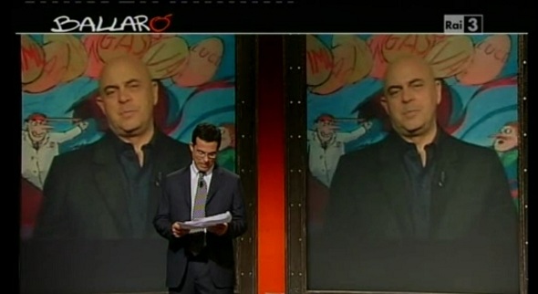 Maurizio Crozza e Giovanni Floris Ballarò