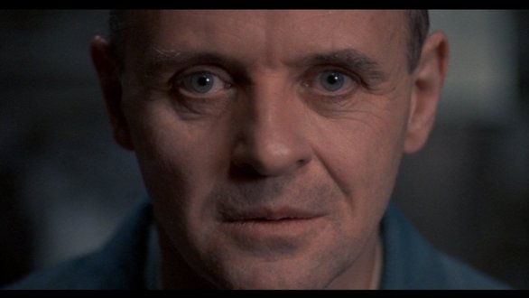 foto di Anthony Hopkins nei panni di Hannibal Lecter