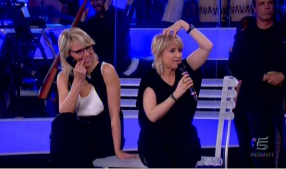 Foto di Maria De Filippi e Luciana Littizzetto ad Amici