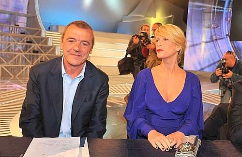 Foto di Massimo Donelli e Alessia Marcuzzi al GF