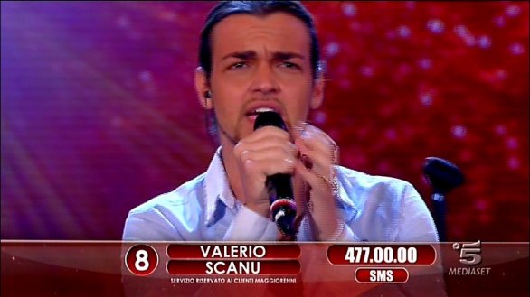 Foto di Valerio Scanu ad Amici