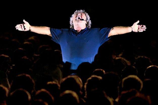 Il comico Beppe Grillo
