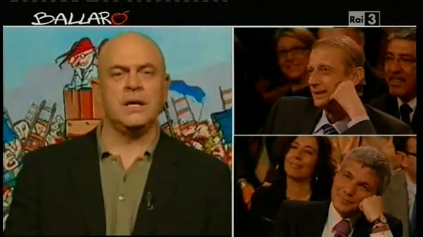 Ballarò 8 maggio monologo di Crozza con Fassino e Vendola