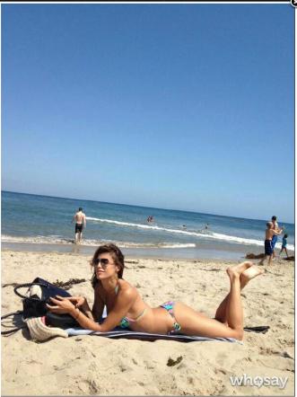 elisabetta canalis a malibu