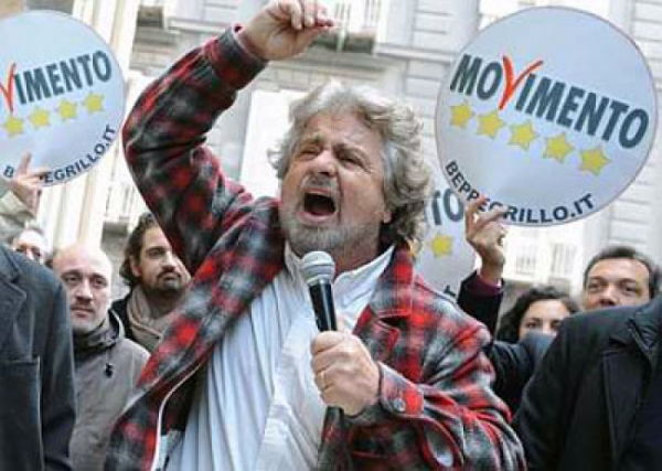 Beppe Grillo protagonista della politica