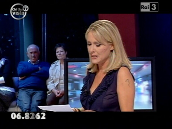 Federica Sciarelli conduce Chi l'ha Visto