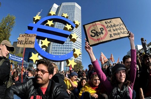 Occupy Frankfurt in Germania