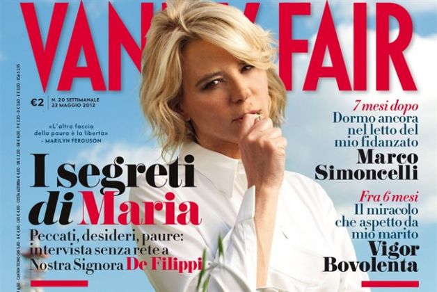 La copertina di Vanity Fair dedicata a Maria De Filippi