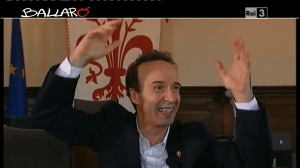 Il comico Roberto Benigni