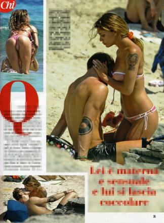 Belen e Stefano passione in spiaggia