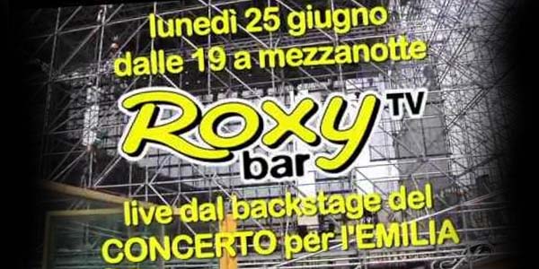 concerto per l'emilia rai1 roxy bar tv red ronnie