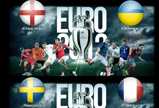 Foto di inghilterra-ucraina e svezia-francia Euro 2012