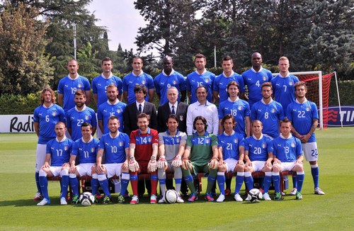 Foto formazione Italia Euro 2012
