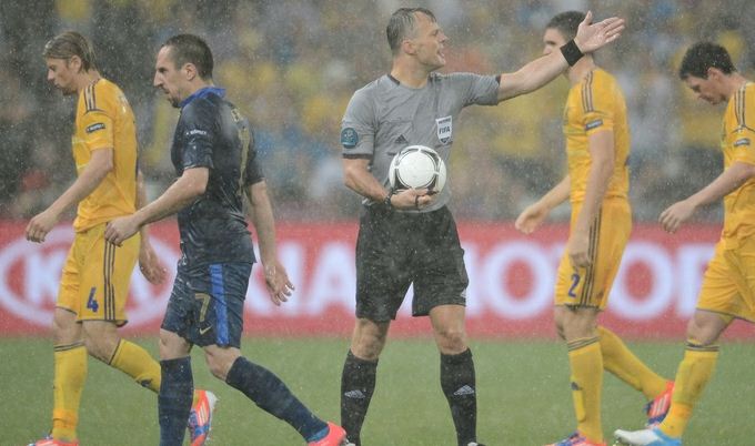 Foto Ucraina-Francia temporale euro 2012