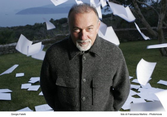 Lo scrittore Giorgio Faletti