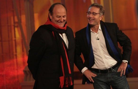 Foto di Paolo Bonolis e Gerry Scotti Italia's got talent