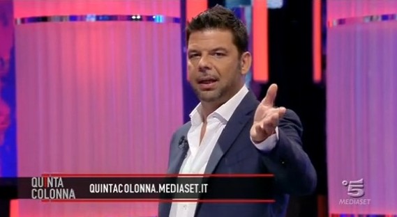 Foto di Salvo Sottile a Quinta Colonna