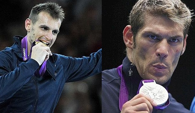Foto di Carlo Molfetta oro e Clemente Russo argento alle Olimpiadi Londra 2012