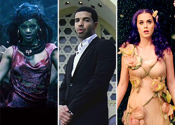 i favoriti Rihanna, Drake e la Perry