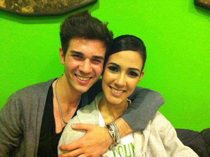 il cantautore marco castelluzzo e la ballerina francesca dugarte di amici11