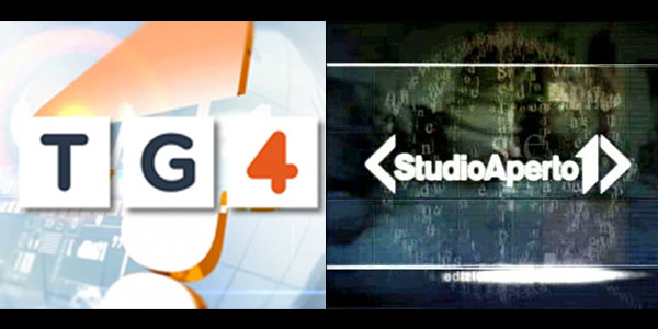 tg4 studio aperto rete quattro italia uno novità telegiornale logo grafica