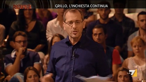 Il conduttore di Piazzapulita Corrado Formigli
