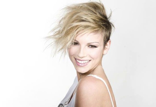 Foto di Emma Marrone che si prepara per il concerto a Londra