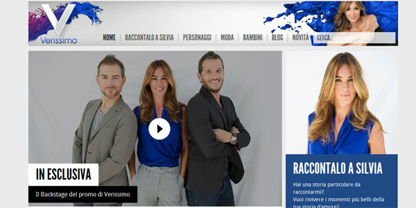 sito internet web magazine verissimo silvia toffanin canale cinque