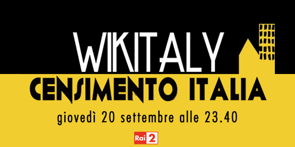wikitaly censimento italiano enrico bertolino giovedì rai due seconda serata logo