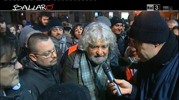 Intervista a Beppe Grillo trasmessa a Ballarò