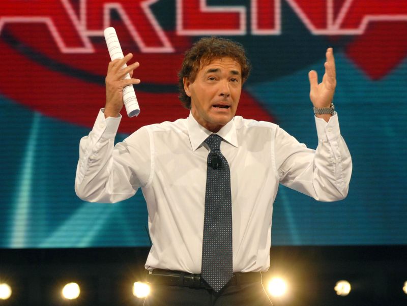 foto di massimo giletti all'arena