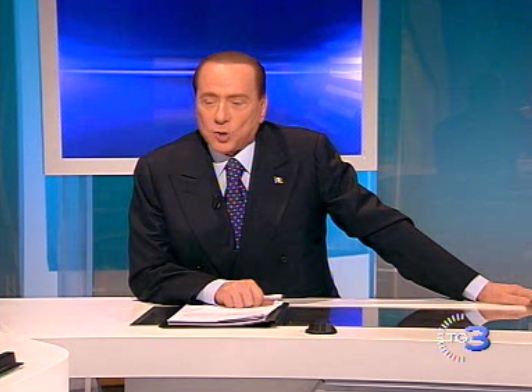Il Cavaliere attacca Monti al Tg3