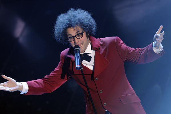 Simone Cristicchi sul palco